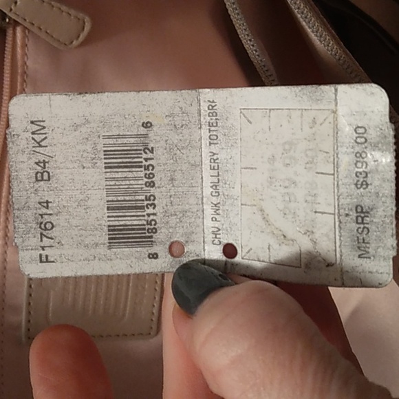 Coach bag, Chevron Patchwork Bronze style - Picture 7 of 8